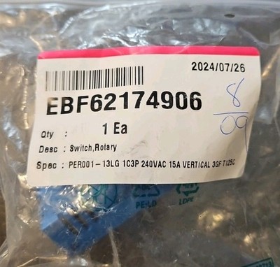 New LG Original EBF62174906 Range Rotary Selector Switch OEM