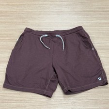 Vuori Ponto Shorts Mens Medium Mohogany Heather Active Lounge Lightweight