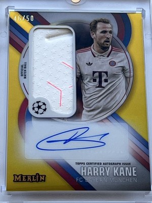 Topps Merlin UCC 2024/25 - Harry Kane - Match Ball Patch Signature - Gold /50