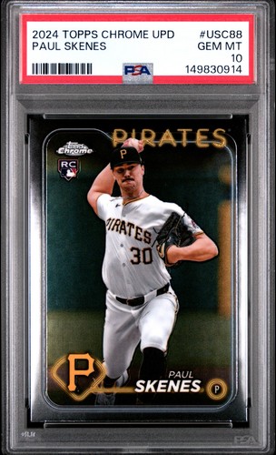 2024 Topps Chrome Update Paul Skenes #USC88 Rookie PSA 10