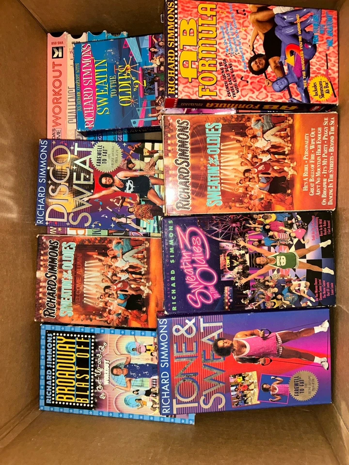 Rare VHS Tape Lot Music 80s-90s Richard Simmons Jane Fonda HTF OOP Workout FIT - Image 4 of 4