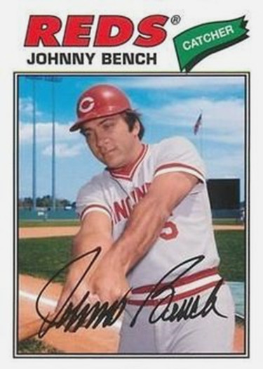 JOHNNY BENCH 77#### BUY 5 GET 1 FREE #### or 30% OFF 12 OR MORE DIDDY-CUSTOMS