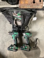 METABO DS 18DEX & WH 18DEX 18 VOLT CORDLESS DRIVER & IMPACT DRILL W/ BATTERIES