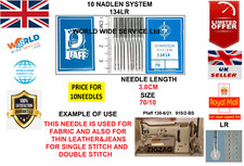 AGO PER MACCHINA DA CUCIRE INDUSTRIALE PFAFF138-6/21 SCHMETZ SYSTEM 134LR NM/70 PELLE