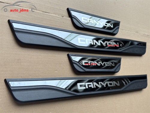 For GMC Canyou Car Accessories Car Door Sill Cover Scuff Plate Panel Guard X4 - Picture 1 of 24