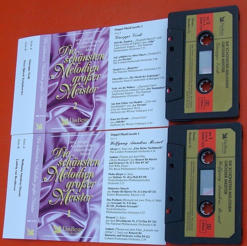 4MCs Die schonsten Melodien großer Meister Readers Digest Kassetten + Booklet - Picture 5 of 6