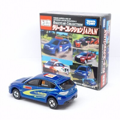 SUBARU IMPREZA WRC No.6 ミニカー TOMICA Rally Car Collection JAPAN SUBARU IMPREZA WRX STI #61 TOMY