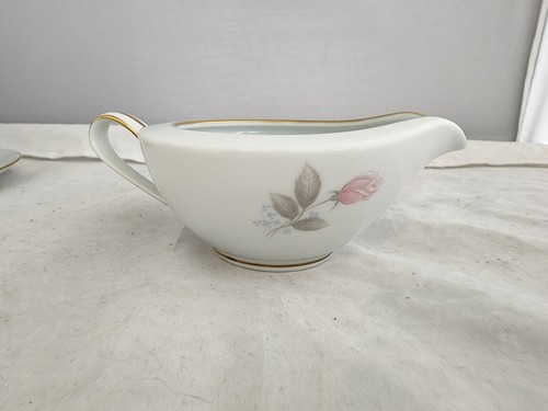 Vintage Noritake China 6238 Roseville Japan Sugar and Cream Set - Picture 10 of 12