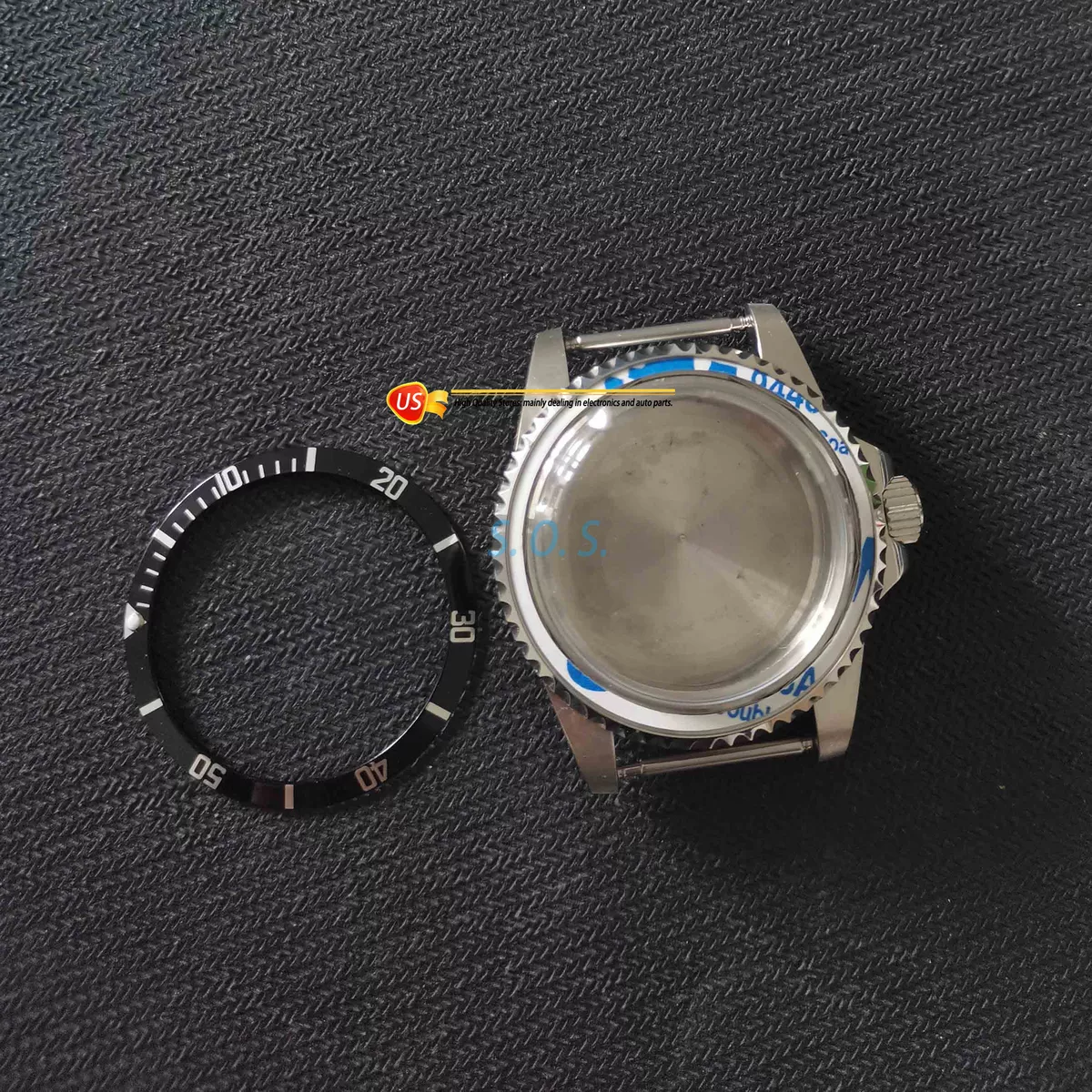 39.5mm Fit ETA 2824 NH35 NH36 Movement Steel Watch Case Bubble 
