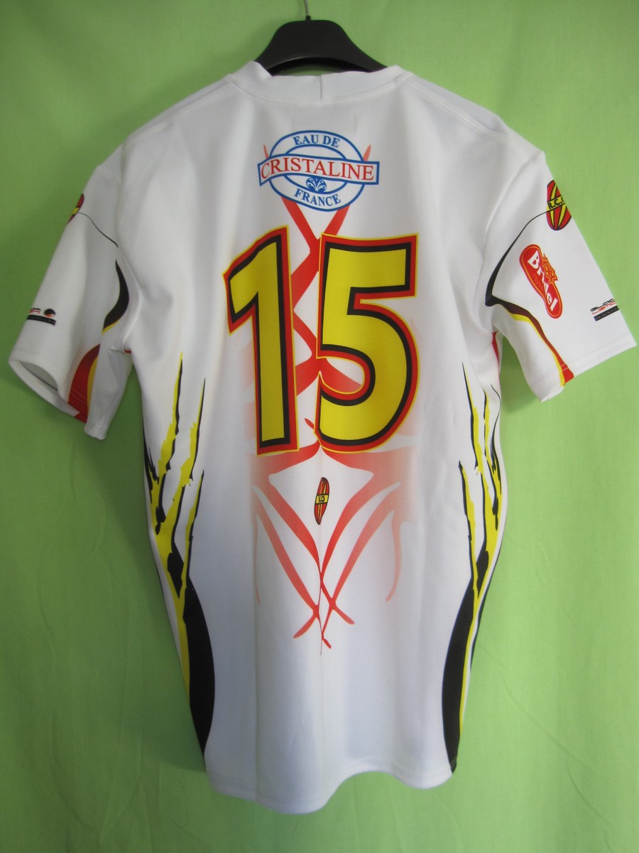 Maillot rugby R.C ORLEANS porté n°2 Orléans noir moulant XXXL