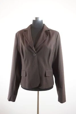 Comma Damenblazer Blazer 44 braun dunkelbraun uni Einreiher Tuch + Viskose D280 - Bild 1 von 4