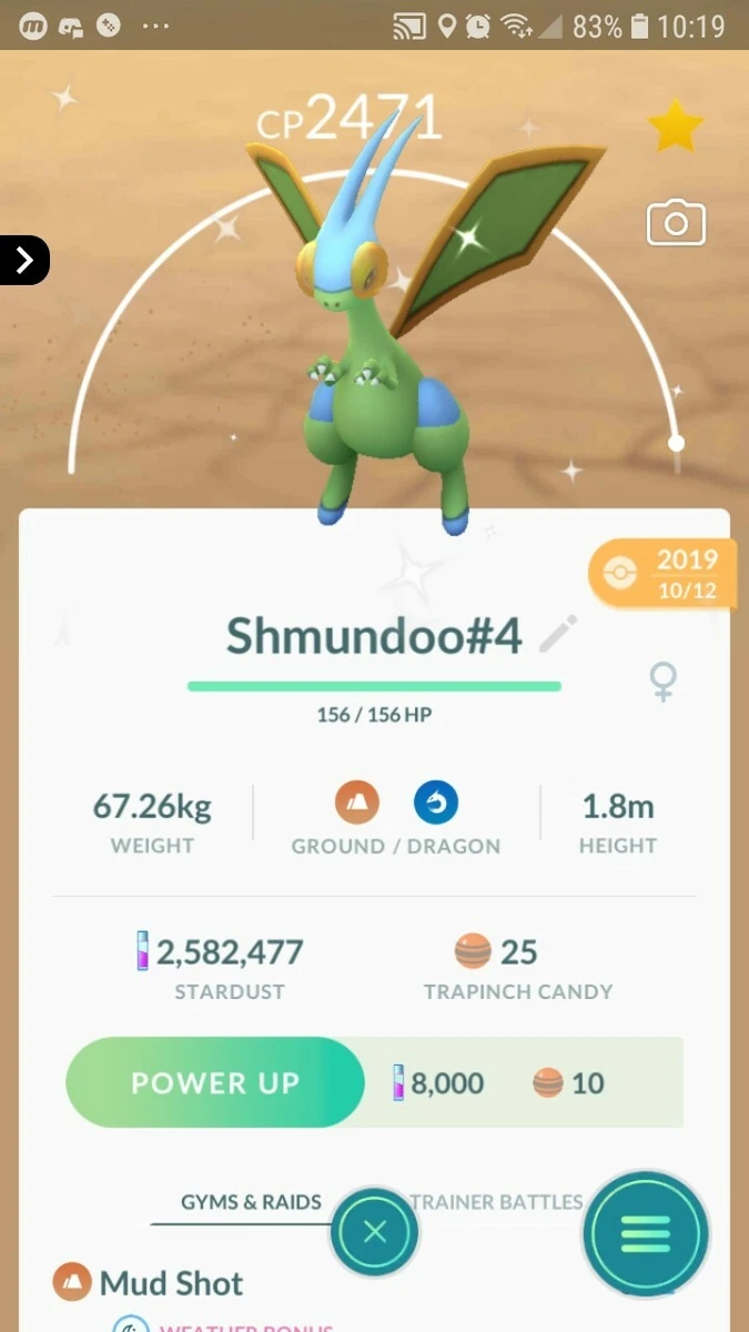 Shiny Flygon ( Trapinch Evolution ) Pokemon Trade Go | eBay