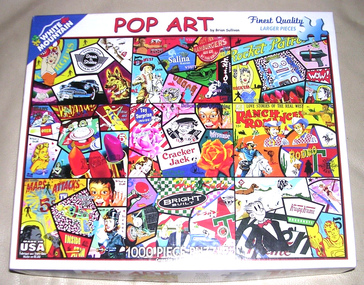 COMP 2016 HTF Pop Art Cracker Jacks Rodeo Krispy Kreme 1000 Piece