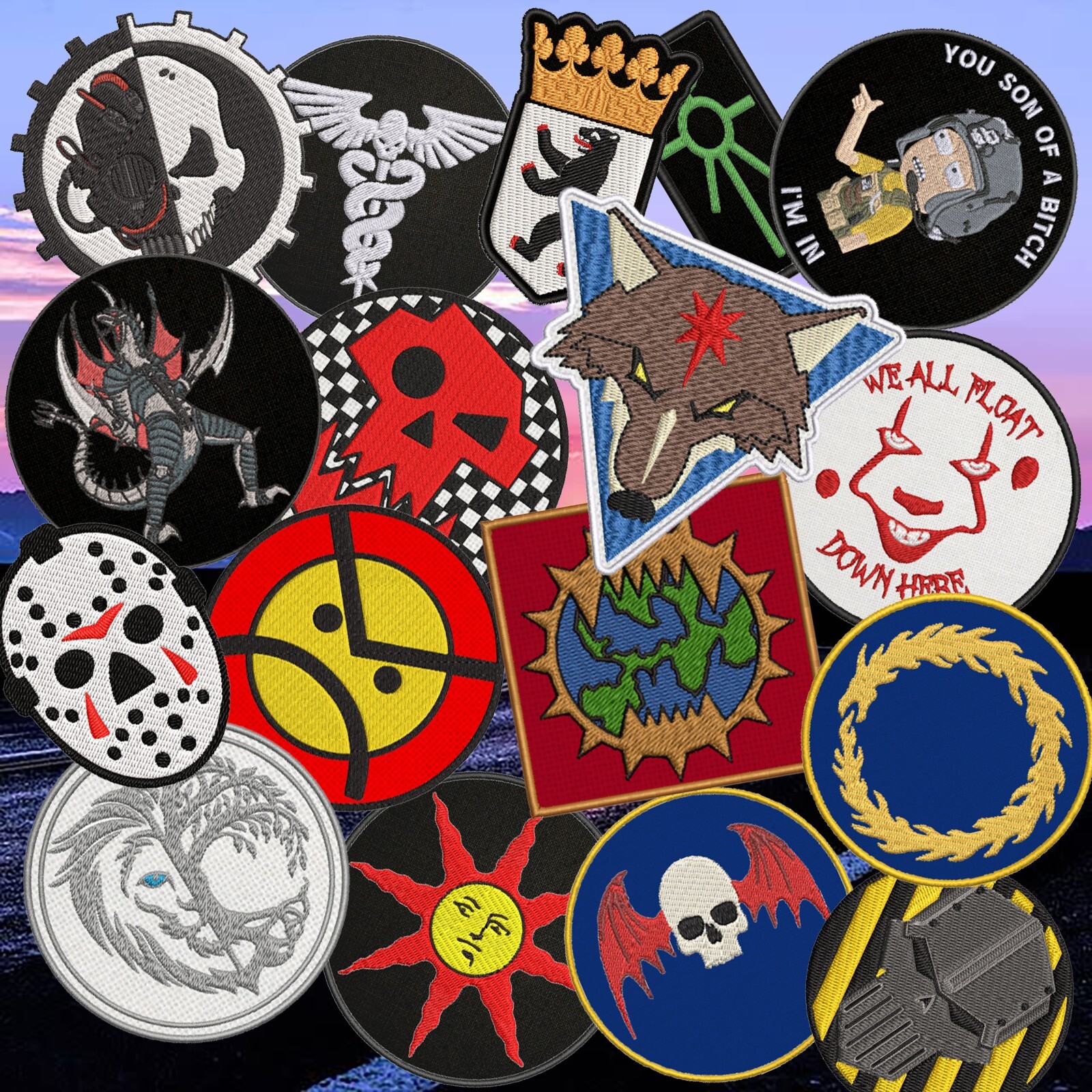 "LOVE IT", CUSTOM EMBROIDERED NAME TAG 4IN X 1IN SIZE