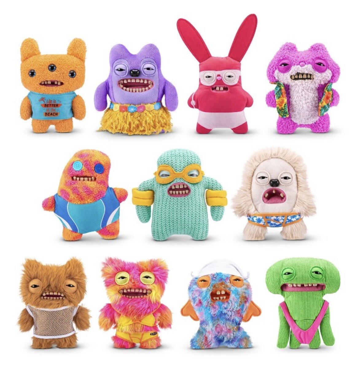 FUGGLER ぬいぐるみ Fuggler Funny Ugly Monster Vacay Vibes Edition 9” Ginger Munch