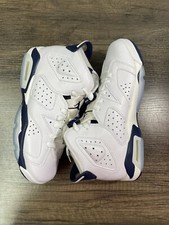 Nike Air Jordan 6 Retro Midnight Navy 384665-141 Youth Size 4 / Women s 5.5