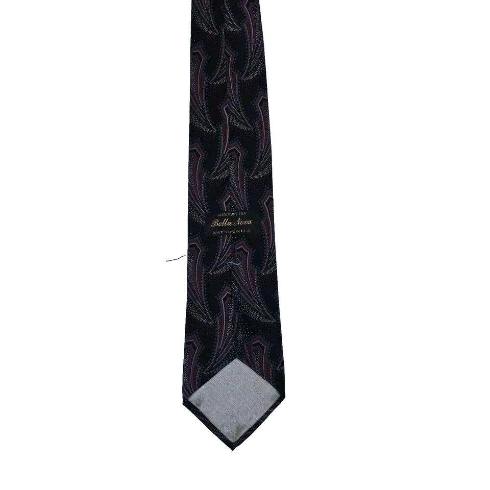 Corbata BELLA NOVA - 100 % pura seda - cosida a mano en EE. UU. Foto 2 de 3