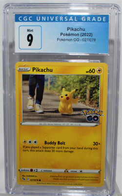 pikachu pokemon go card 27 2022 Pokemon Sword & Shield Pokemon GO Tins Holo Pikachu #27 PSA 10 GEM  MINT on Fanatics Collect