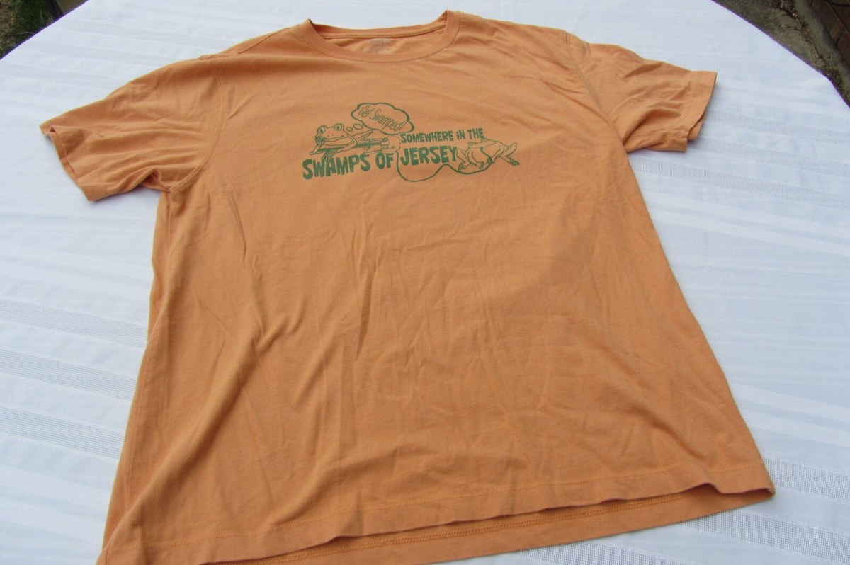 T-shirt 'Get Swamped' - Quelque Part Dans Les Marais De Jersey - Moto Frogs Guitar - Taille M - Neuf Sans étiquettes
