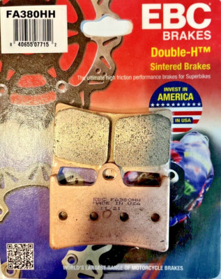 EBC  ''HH''  Yamaha Front Brake Pads XSR900 R1 FZ10 R6 FZ8 XT1200 etc #FA380HH