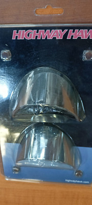 Highway Hawk Turn Signals Visors chrome (1 Pair) for YAMAHA HWH662-051