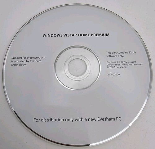 Microsoft Windows Vista Anytime Upgrade 32 Bit DVD Disc Operating System For PC - Afbeelding 4 van 6