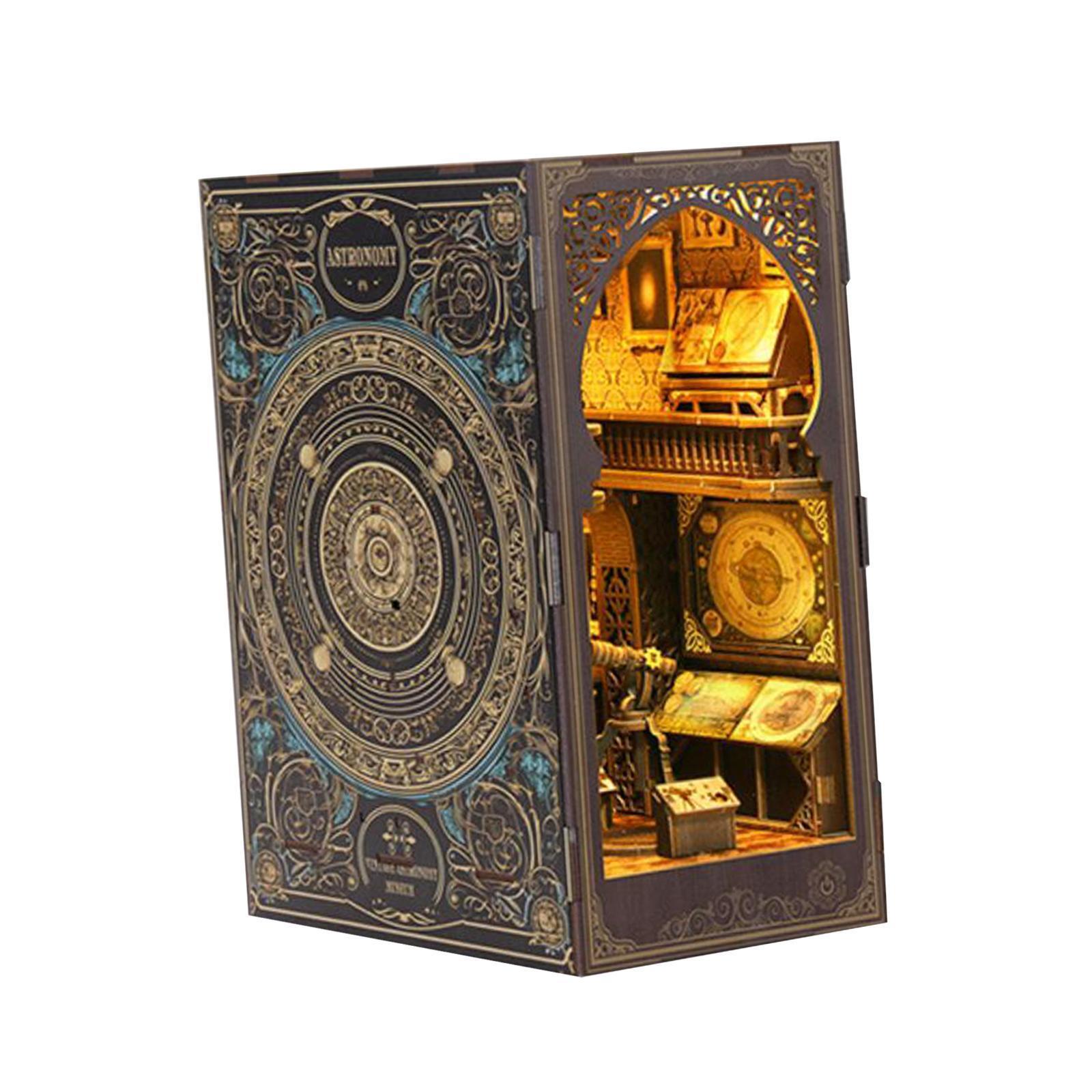 DIY Miniature Bookend Kits Collection 3D Wooden Puzzle Bookends Diorama