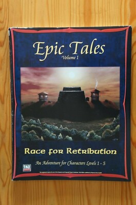 Epic Tales Race for Retribution - D20 - RPG Softcover 2003 - Neu