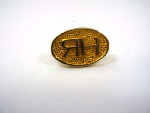 Vintage Collectible Pin: RH Backwards R Logo Gold Tone Design | eBay