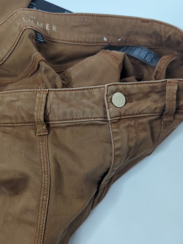 White House Black Market Women's Camel Skimmer Cargo Pants Size 10 Ankle Zipper - Picture 14 of 20