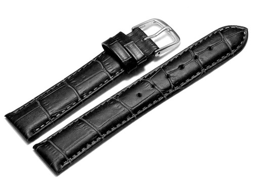 Bracelet Montre En Cuir Grainé Croco Couleur Sable – 12 à 22 Mm – Unisexe