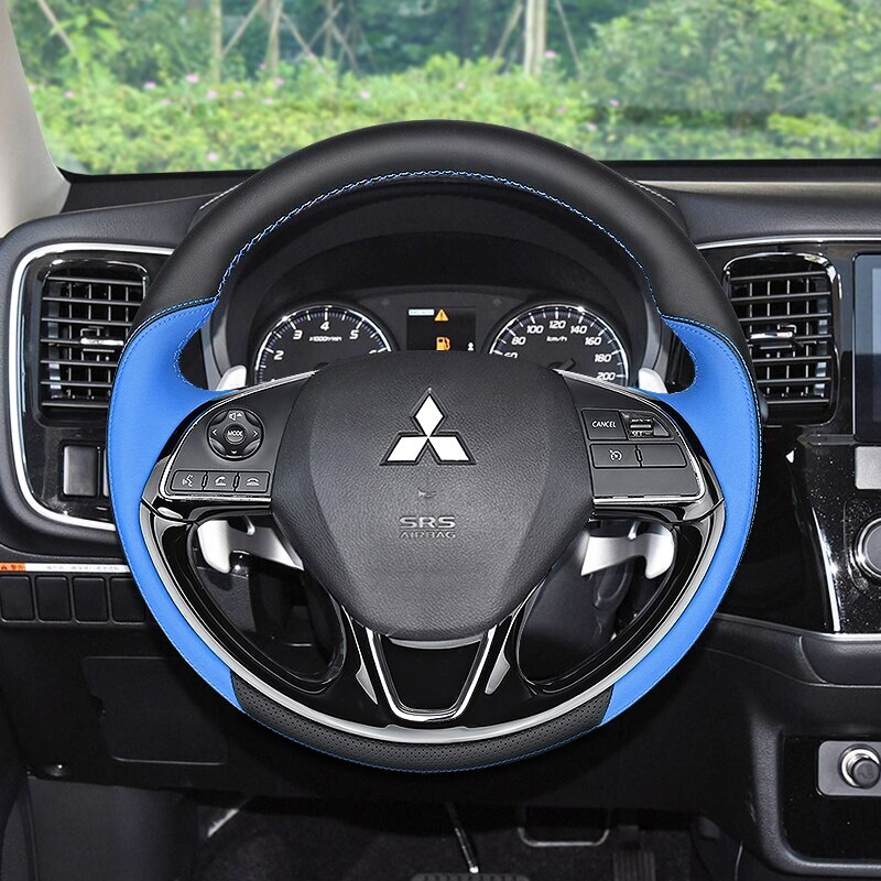 Auto Coprivolante per Mitsubishi Lancer-Ex Lancer Fortis Eclipse Cross, Copri Volante Ultraleggero Fibra Carbonio Antiscivolo Traspirante Segmentati Protezione Segmentata Universale Accessori