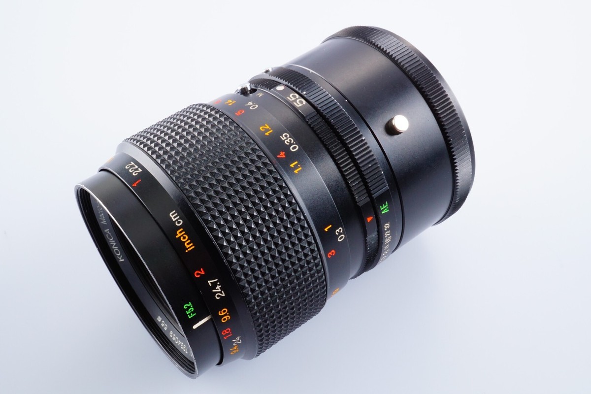 EX+++++ Konica Macro HEXANON AR 55mm F/3.5 MF Prime Lens w/ Filter