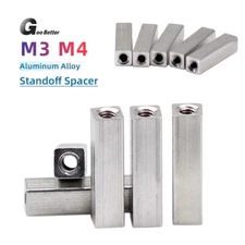 M3 M4 Aluminum Standoff Spacer Column For FPV Drone Spare Parts Square Long Nuts