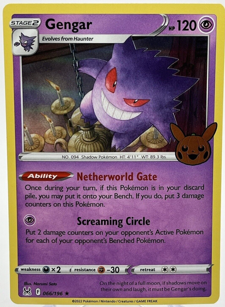 4x x4 2023 Pokemon TCG Trick or Trade Gengar 066/196 Holo Rare Halloween  Stamped