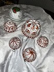 Vtg 6 Bassano Ceramiche Abc Hand Painted Ceramic Pottery Molds Italy Nice!