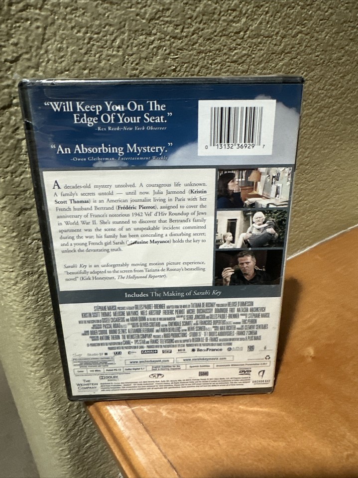 Sarah's Key DVD 2011 Kristin Scott Thomas New Sealed 13132369297| eBay