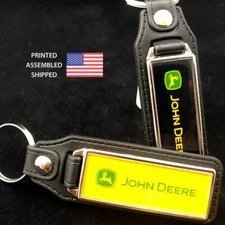 Key Fobs Key Ring Keychain For John Deere Tractors  (2-Pack)