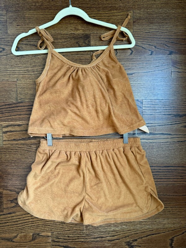 NWT Dandy Del Mar La Jolla Top and Shorts (2-piece Set) Burnt Sienna Sz S & M