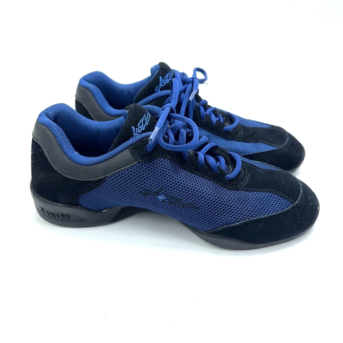Sansha Skazz Teresina Women s Sz 9 M Blue Black Lace Up Dance