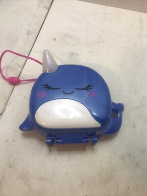 Polly Pocket Freezin Fun Narwhal Whale + 1 Figure