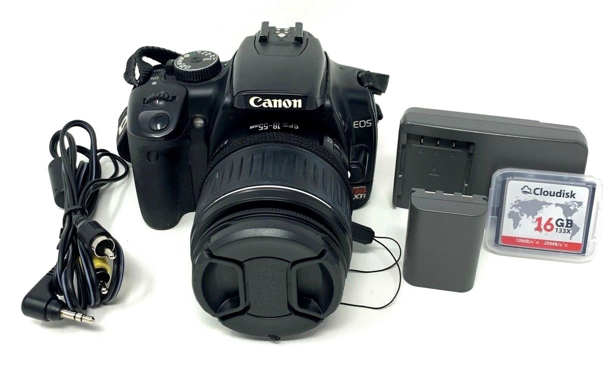 Canon EOS Rebel XSi DSLR Camera /EF-S 18-55mm Lens/Battery/Charger/16GB  CF/Bag!