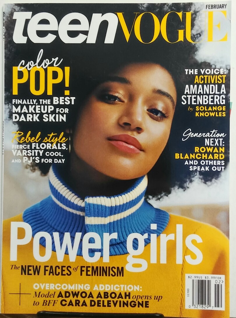 Teen Vogue February 2016 Amandla Stenberg Power Girls Feminism