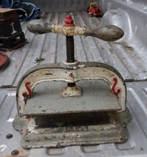 Antique Cast Iron Bookbinding Book Press Grey