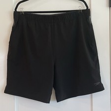 Speedo Mens Swim Shorts Trunks Tech Volley Black XL Lined Pockets Pool Ocean