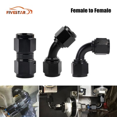 4AN 6AN 8AN 10AN 12AN Female 0 45 90 Swivel Coupler Union Fitting Adapter