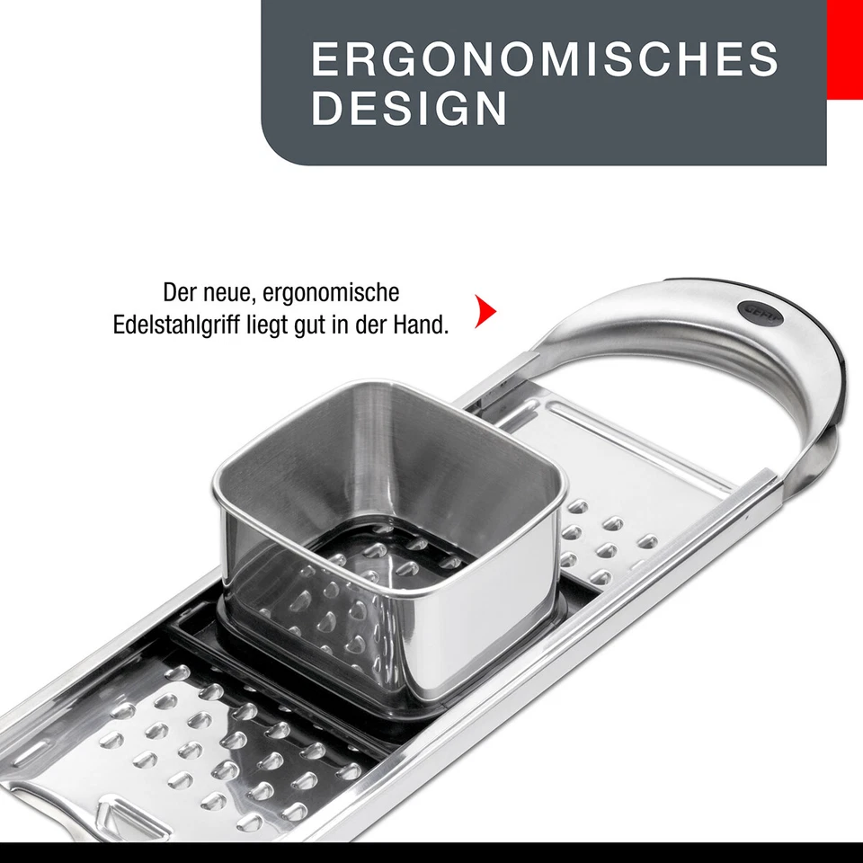 Spätzlehobel TRADIZIONE lange Spätzle Edelstahl Spätzlereibe Spätzlebrett Hobel - Bild 4 von 4