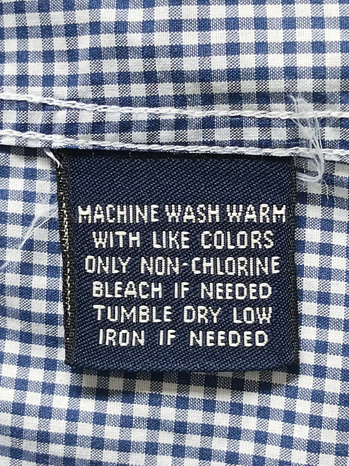 Faconnable Button Down Dark Blue Gingham Cotton M… - image 8