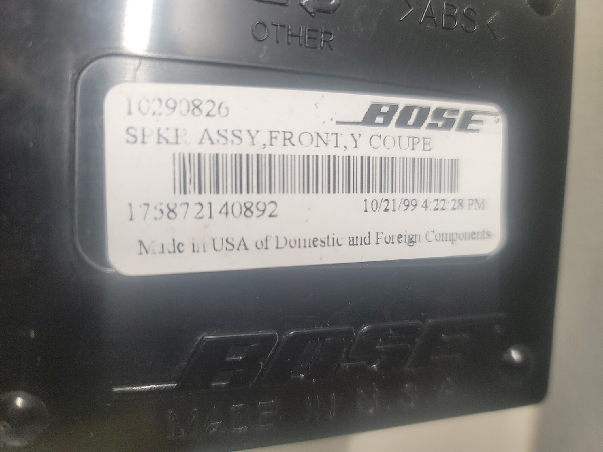 97-04 Corvette C5 BOSE Assembly Front Door Speakers Set 10447355