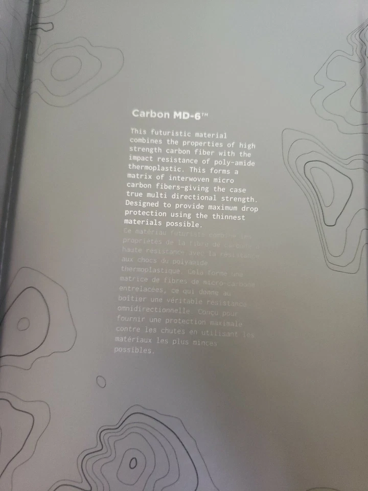 Funda de Carbono Nomad 6.5” Apple IPHONE XS MAX Negra Resistente TPU Goma Parachoques Nueva Foto 4 de 4